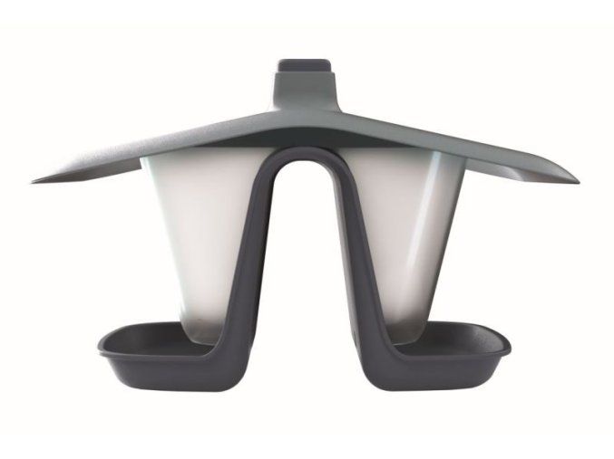 Krmítko pro ptáky BIRDYFEED DOUBLE antracit 28 cm
