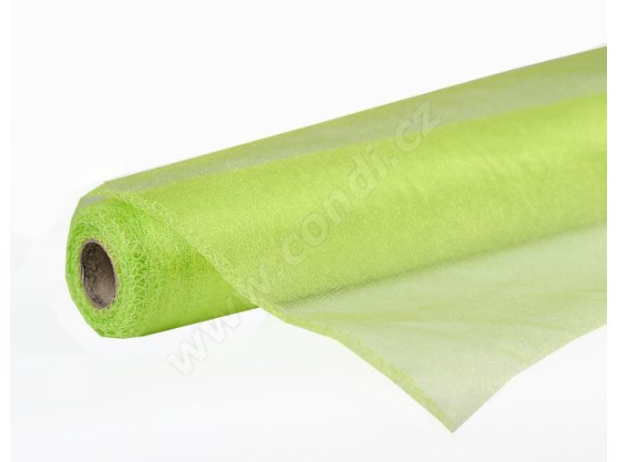 STUHA Organza SNOW 12 cm x 9,1 m sv. zelená