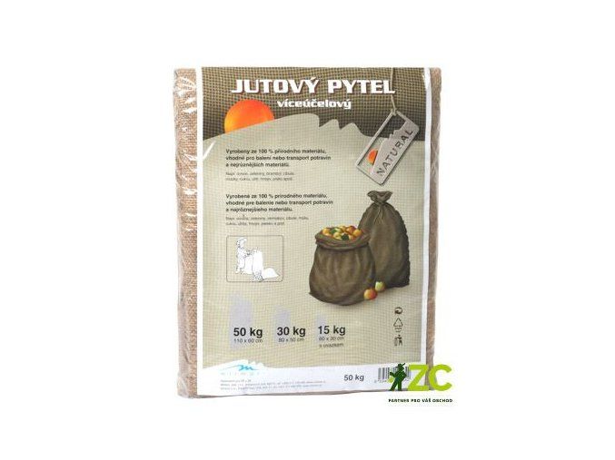 Jutový pytel 15 kg s úvazkem (30x60 cm)
