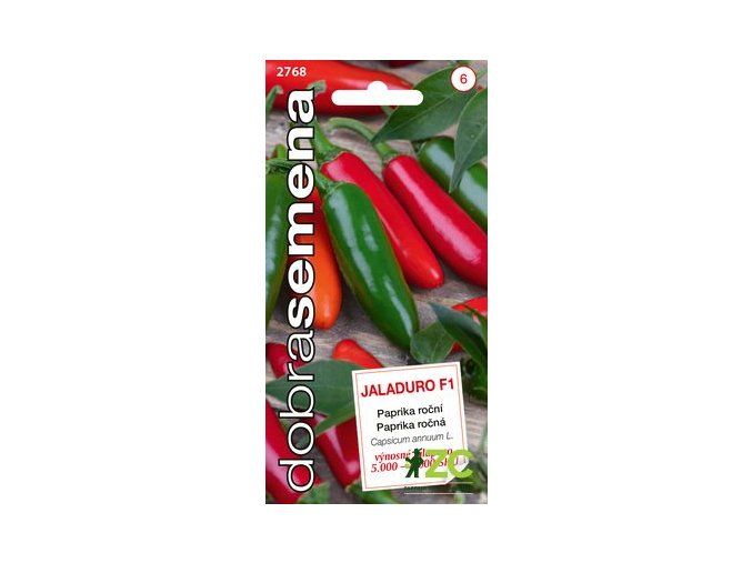 Dobrá semena Paprika zel. Jaladuro F1, jalapeno 10s
