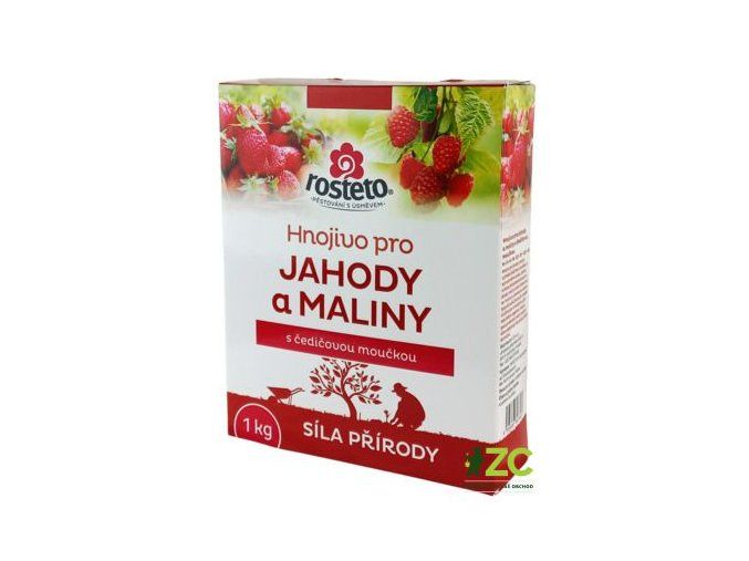 rosteto hnojivo s cedicovou mouckou jahody a maliny 1 kg