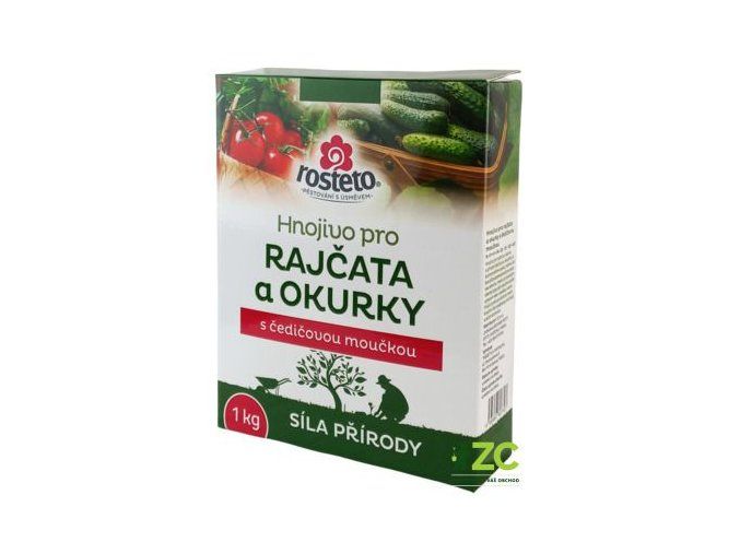 rosteto hnojivo s cedicovou mouckou rajcata a okurky 1 kg