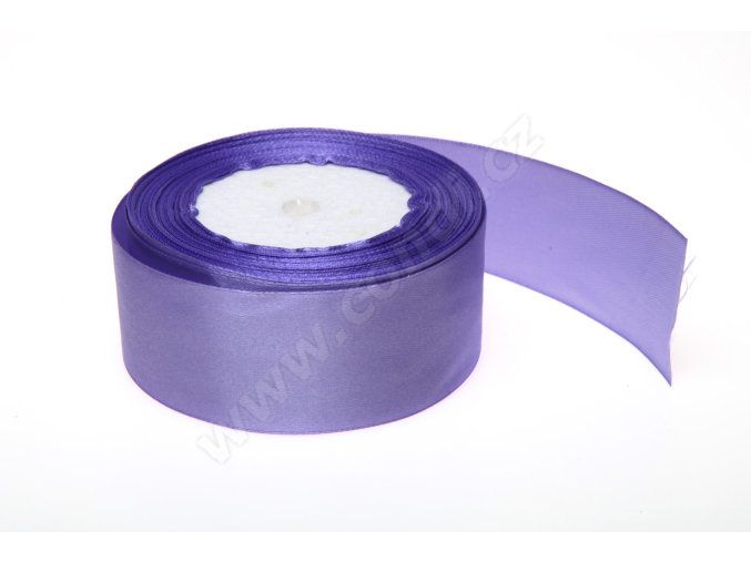 Stuha saténová 4 cm x 23 m - fialka