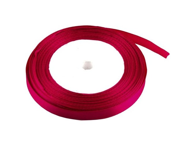 stuha satenova 1 cm x 23 m cyklamen
