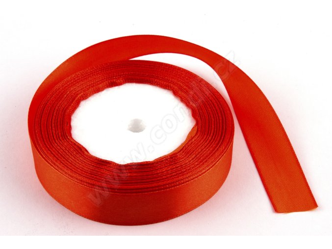stuha satenova 2cm x 23m mandarinka