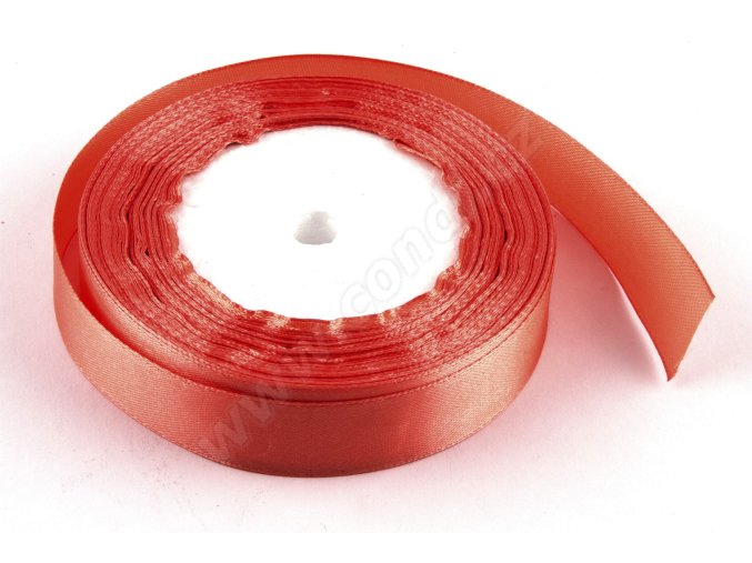 stuha satenova 2cm x 23m lososova