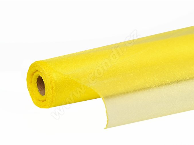 organza snow 12cm x 9 1m zluta