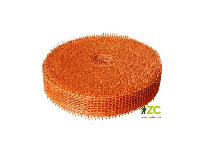 jutova stuha 4 cm x 25 m oranzova