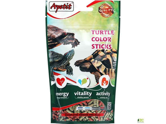 apetit zelvy krmivo turtle color stick 120 g