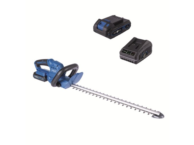 Scheppach C-HT570-X-SET S 20 V IXES aku plotostřih + 2Ah baterie + nabíječka 2,4 A