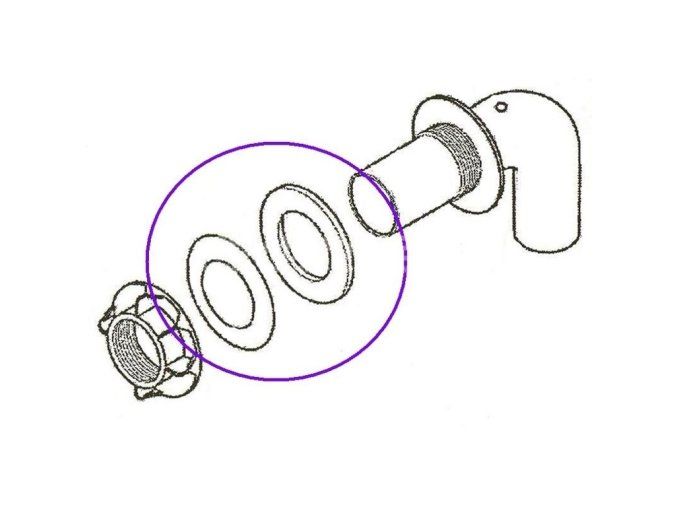 MARIMEX - těsnění k průchodu stěnou Orlando - 2 díly