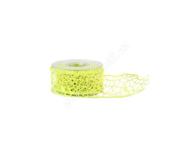 Stuha Big spider 5 cm x 9,1 m - sv. zelená