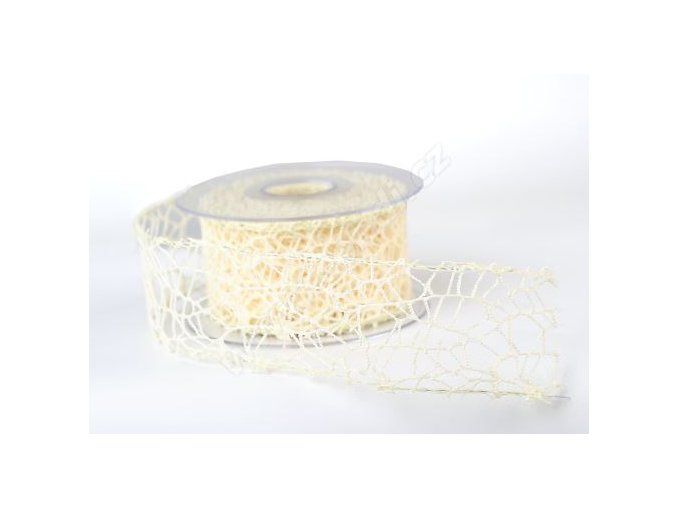 Stuha Big spider 5 cm x 9,1 m - šampaň