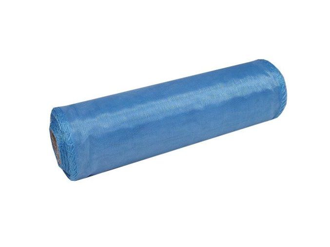 Stuha Organza 14.5 cm x 10 m - modrá