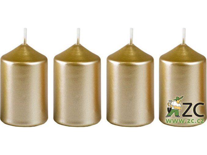 bony-adventni-svicka-bile-zlato--4-ks