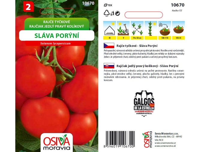 RAJČE TYČKOVÉ - SLÁVA PORÝNÍ 0.2 g