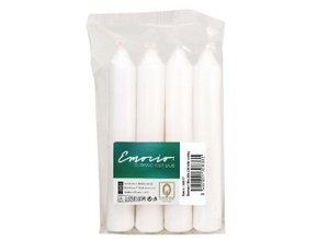 Svíčka kónická Emocio classic 4 ks 20 x 130 bílá
