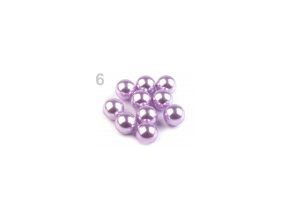 Dekorace - kuličky / perly bez dírek fialová světlá Ø 10 mm