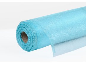 STUHA Organza SNOW 12 cm x 9,1 m tyrkys