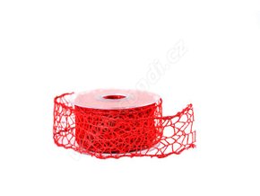 Stuha Big spider 5 cm x 9,1 m - červená