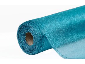 STUHA Organza SNOW 12 cm x 9,1 m tm. tyrkys