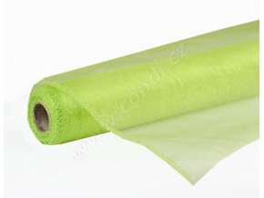 STUHA Organza SNOW 12 cm x 9,1 m sv. zelená