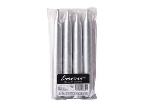 Svíčka kónická Emocio Elegance 4 ks 20 x 160 metal stříbrná
