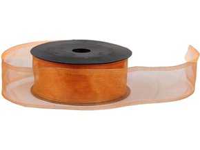 stuha organza 4 cm x 10 m medena