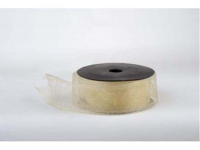 stuha organza 4 cm x 10 m krem