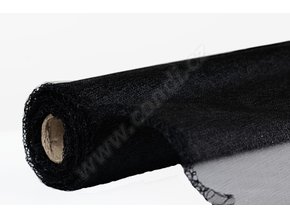 stuha organza snow 12 cm x 9 1 m cerna