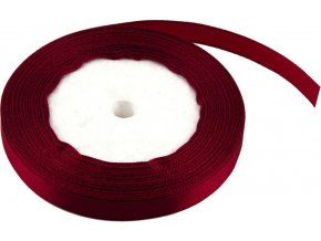 stuha satenova 1 cm x 23 m bordo