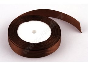 stuha satenova 2cm x 23m hneda