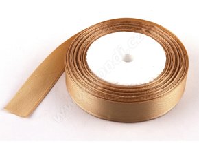 stuha satenova 2cm x 23m okrova