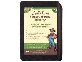 Sedlákova netkaná textilie černá 1,6 x 5 m, 60g/m2
