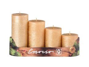svicka-adventni-schody-4-ks-50-mm-rustikalni-zlata
