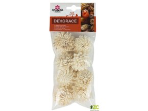 dekorace sola zinnia 4 cm 8 ks