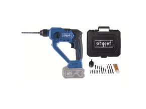 Scheppach C-RHD130-X aku 20 V IXES vrtací kladivo SDS Plus 3v1 s příklepem, kufrem a příslušenstvím (bez baterie a nabíječky)
