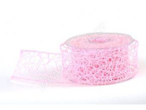 Stuha Big spider 5 cm x 9,1 m - růžová