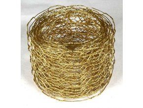 Vázací síťka Hexanet - 5 cm x 2,5 m - zlatá