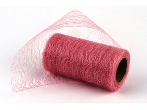 Stuha Fibre 12 cm x 9.1 m - starorůžová