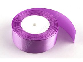 Stuha saténová 4 cm x 23 m - růžovofialová