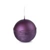 DRÁPANÁ S VLNKOU KOULE 70MM DARK VIOLET SVÍČKA