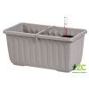 PLASTIA - SIESTA LUX - Truhlík samozavlažovací Taupe 40 cm