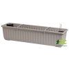 PLASTIA - SIESTA LUX - Truhlík samozavlažovací Taupe 80 cm