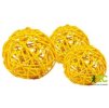 dekorace prizdoba lata ball 4 cm zluty