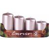 svicka adventni schody 4 ks 40 mm metal staroruzove