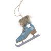dekorace zaves brusle s plastickym vzorem 12 cm 1ks