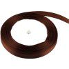 stuha satenova 1 cm x 23 m hneda