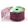 Stuha Fibre třpyt 4 cm x 4,6 m - starorůžová